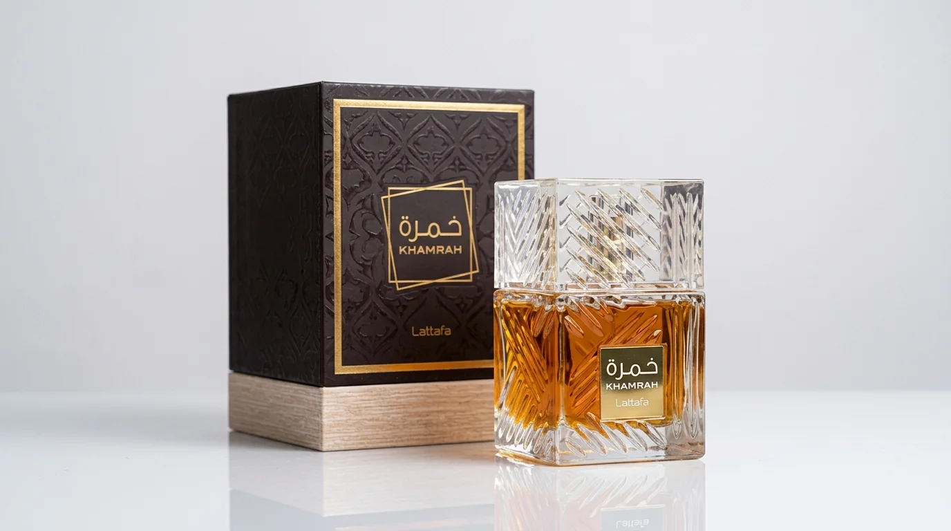Lattafa Khamrah - Premium Middle Eastern Perfume bottle